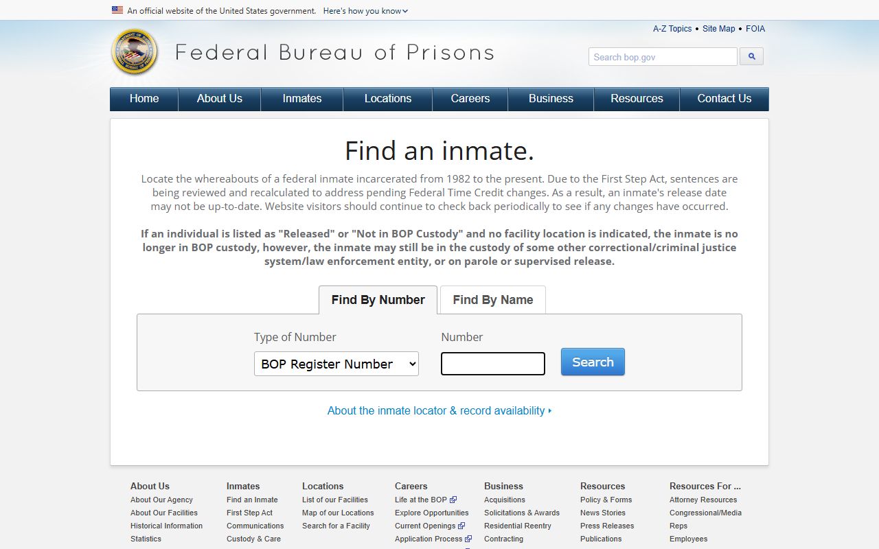 Spokane County released inmates Federal Bureau of Prisons inmate locator