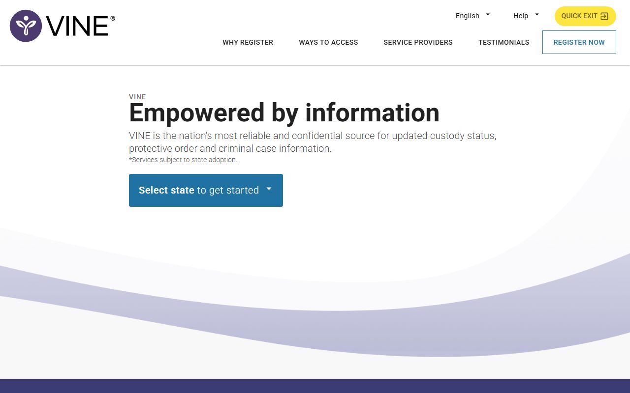 Spokane County released inmates VINELink custody notification search